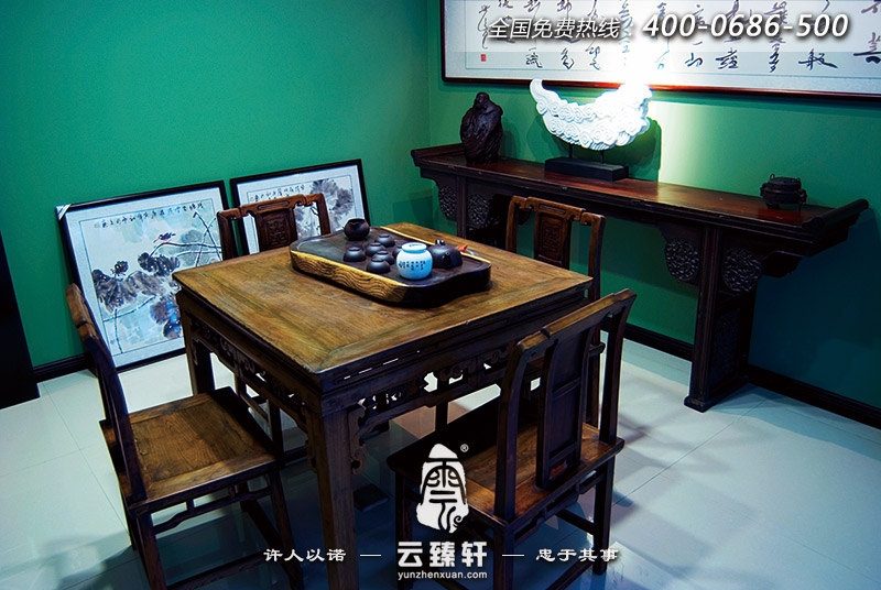中式办公室茶室设计图片